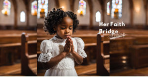 little black girl praying in church her faith bridge